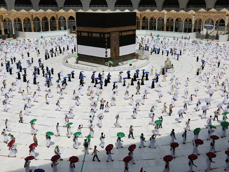 حجاج بيت الله يودعون المشاعر المقدسة بالدموع في ظل اجراءات احترازية مكثفة